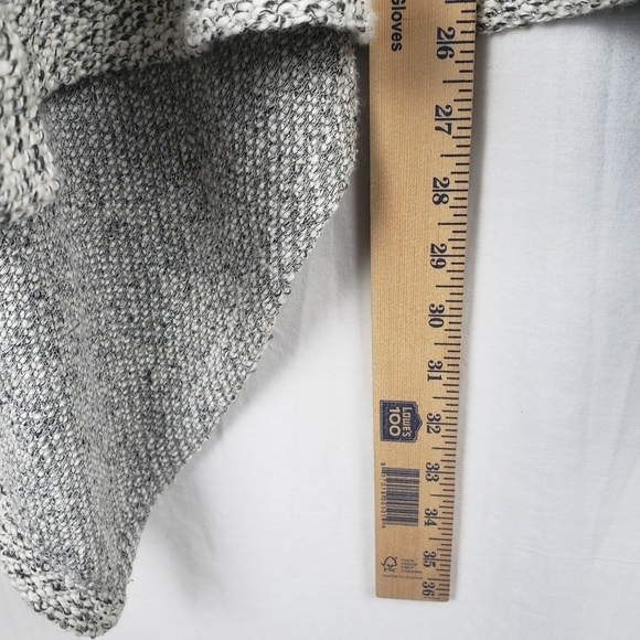 BNCI BY BLANC NOIR GRAY BLEND WATERFALL CARDIGAN SZ M - Picture 8 of 9